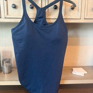 Lululemon Ebb To Street Navy BlueTank Top Size 12